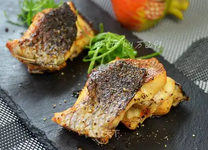 French black pepper roast fish