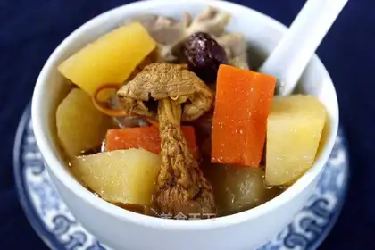 Pine and ice cream soup