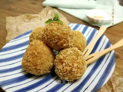 Potato curry beefballs