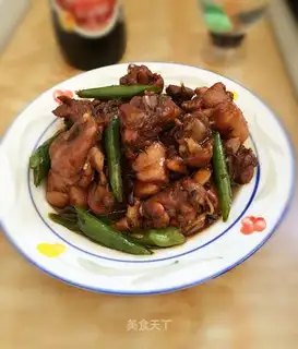 A red roasted chicken