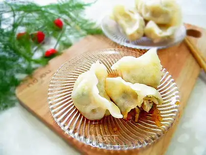 A lamb radish dumpling