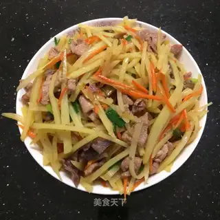 Chicken and potatoes and carrots