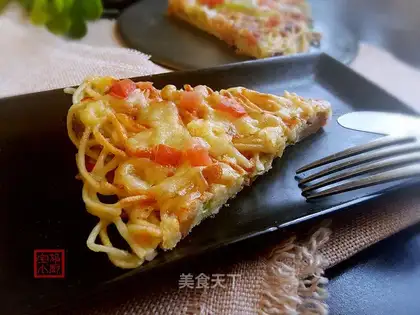 Noodle pizza