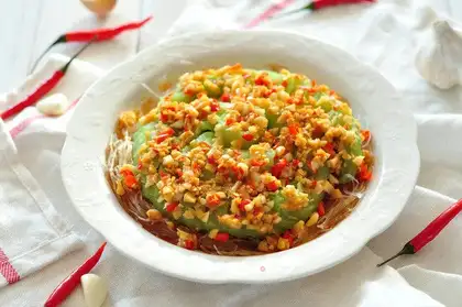 Garlic fan silk melon