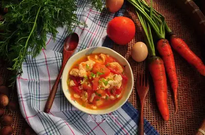 Tomato fried eggs