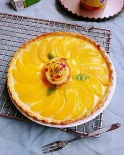 Peach cheese pie