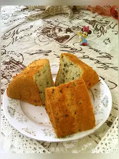 Banana sesame ricin cake