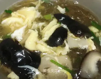 Twin mushroom soup