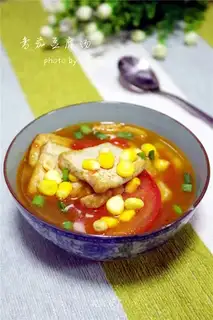 Tomato tofu soup
