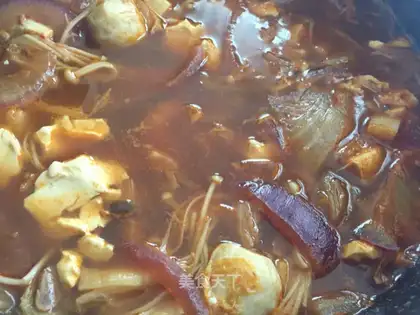 Korean pickles soup