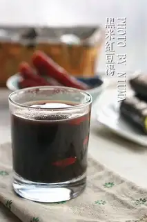 Black rice, red bean soup