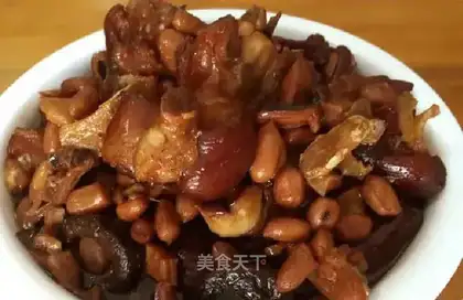 Wild ink fish and pig feet