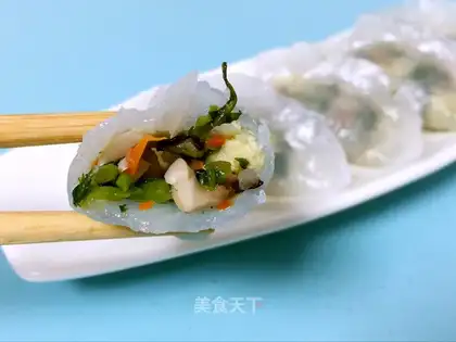 A vegan crystal steam