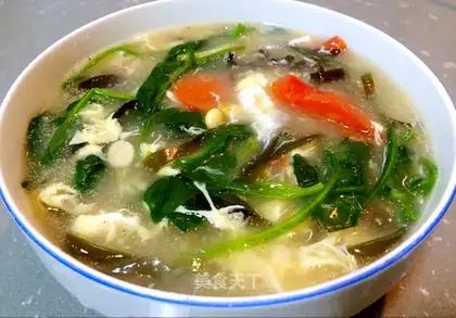 Scrambled spicy soup