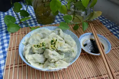 Noodle fish dumplings