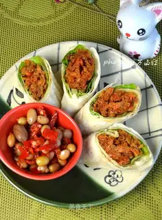 Fried shrimp burrito