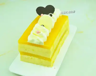 Orange mousse cake