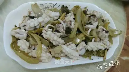 The squid's fried pickles