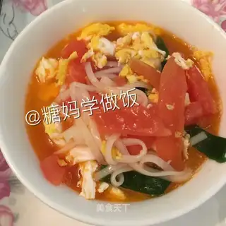 Tomato egg noodles