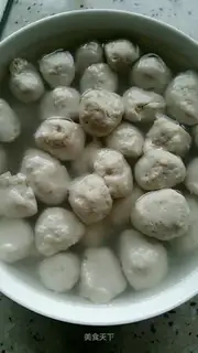 Homemade round of fish