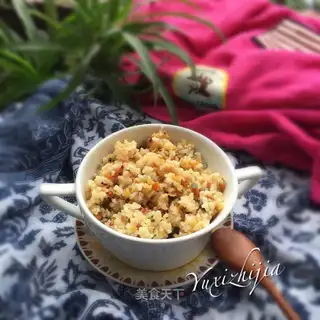 Five-colored egg rice