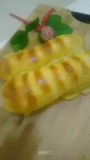 Coconut caterpillar bread