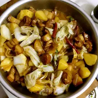 Potato and cabbage