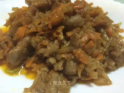 Fat cow makes potato carrots