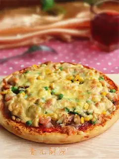 Seafood pizza