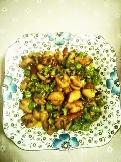 The peppers are fried