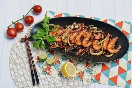 Spicy shrimp