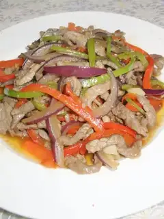 Three-shredded beef