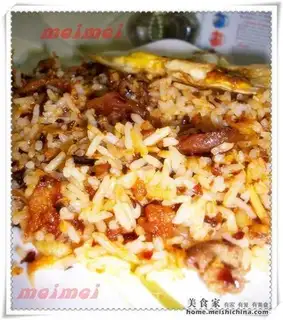 Fried rice with shrimp sauce