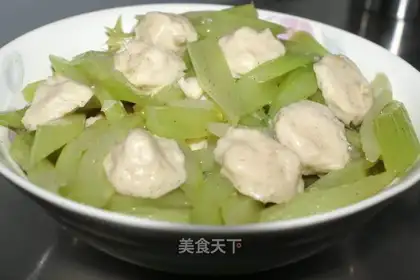 celery cuttlefish balls