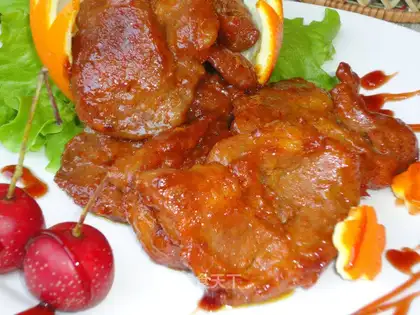 terrayaki plum meat