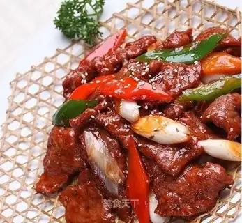 Oil splashed beef