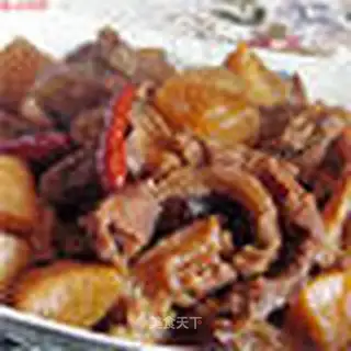 Braised beef brisket with radish