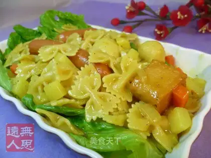 Curried pasta