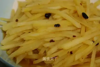 Vinegar shredded potatoes