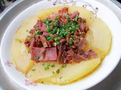 Steamed wax gourd with ham
