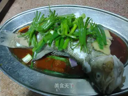 steamed bass