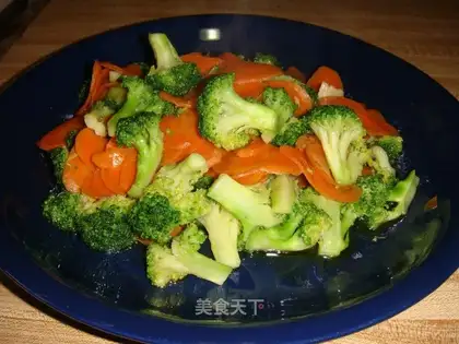 stir-fried carrots with broccoli