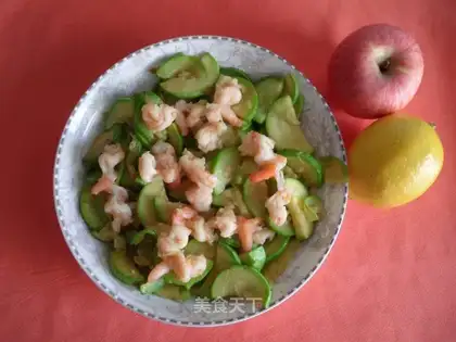 stir-fried shrimp with zucchini