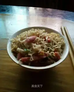 lazy fried noodles