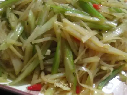 Celery shredded potatoes