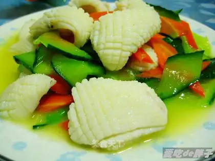 stir-fried cuttlefish roll