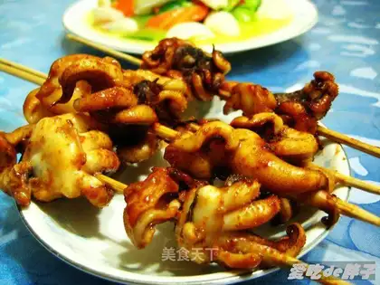 Grilled Inky Fish Head