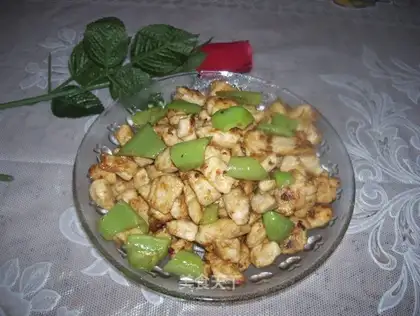 fried diced chicken