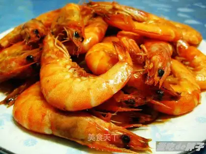 braised prawns in wine