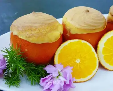 Grilled cheese and orange